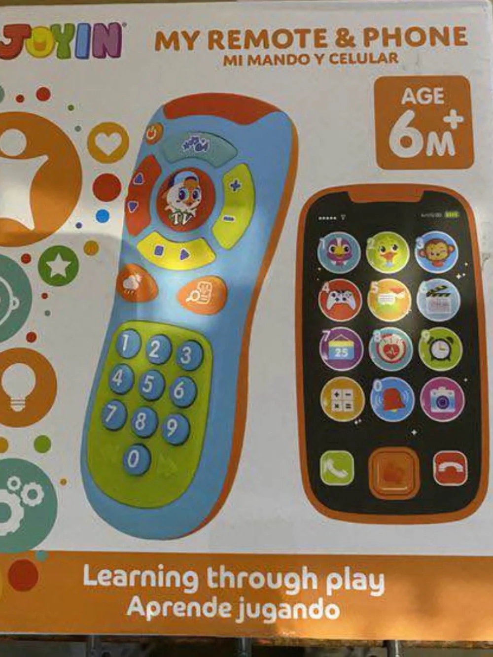 Kids' Bright Toy Remote and Smartphone Set - Blue, Green, Orange